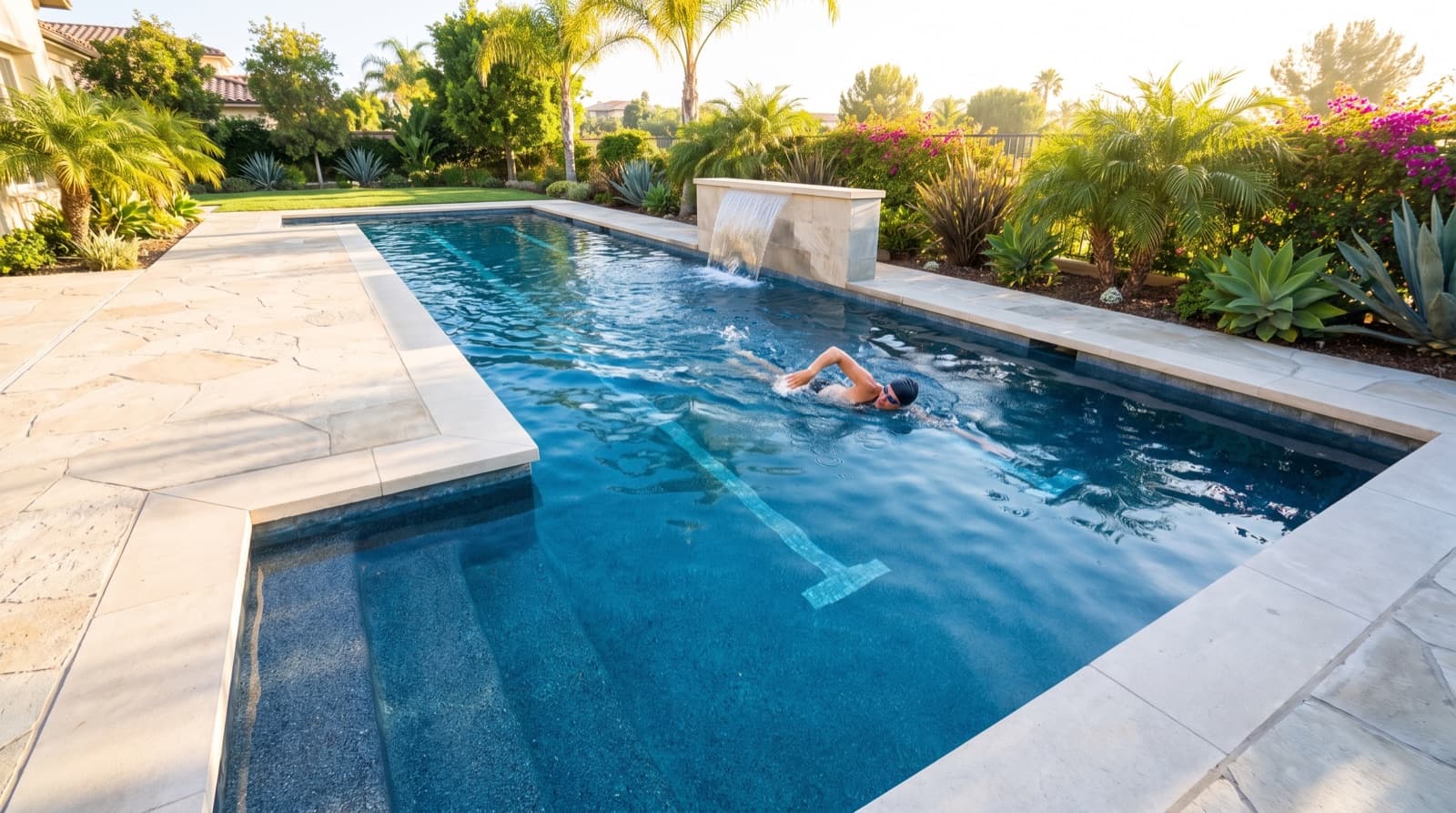 The NEXA 31 luxury inground pool